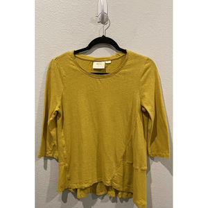 MAEVE Mustard 3/4 Sleeve Blouse